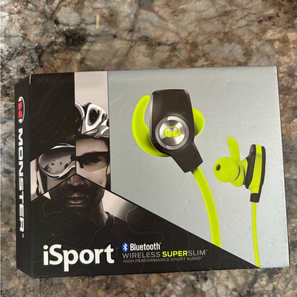 iSport Bluetooth Wireless Headset - Black and Green